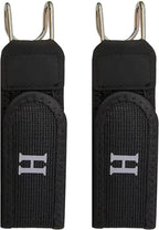 Metal Hook Elastic Belt Nylon Waistband Set Clip On &amp; Hook and Loop Closure Strap, Stretchy Invisible Waist Reducers Belt Organizer for Small Accessories or Tools (Pack of 2)
