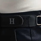 Metal Hook Elastic Belt Nylon Waistband Set Clip On &amp; Hook and Loop Closure Strap, Stretchy Invisible Waist Reducers Belt Organizer for Small Accessories or Tools (Pack of 2)